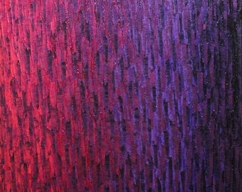 Handmade abstract painting | Magenta purple Color Fade