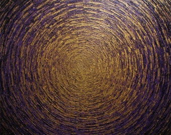 purple gold sparkle canvas painting
