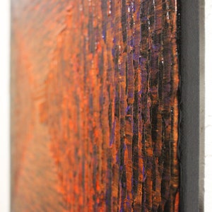 Tableau chaleureux Dégradé carré orange rouge violet irisé image 10