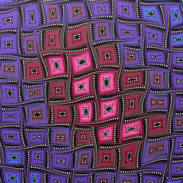 Tableau moderne violet sur toile, Mouvements de couleurs violâtres 40 x 50 cm
