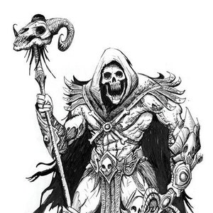 SKELETOR - Signed A4 Art Print - 2018 - Pop Horror Series - The Art of Austen Mengler | Perth, Australia
