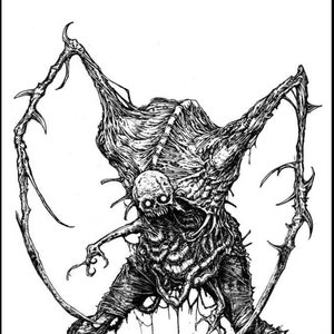 Slasher - DEAD SPACE Fan Art - 2011 - Serie Necromorph - Stampa A3 firmata