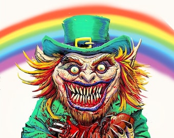 LEPRECHAUN - 2023 - Pop Horror Series - Signed A3 Print by The Art of Austen Mengler