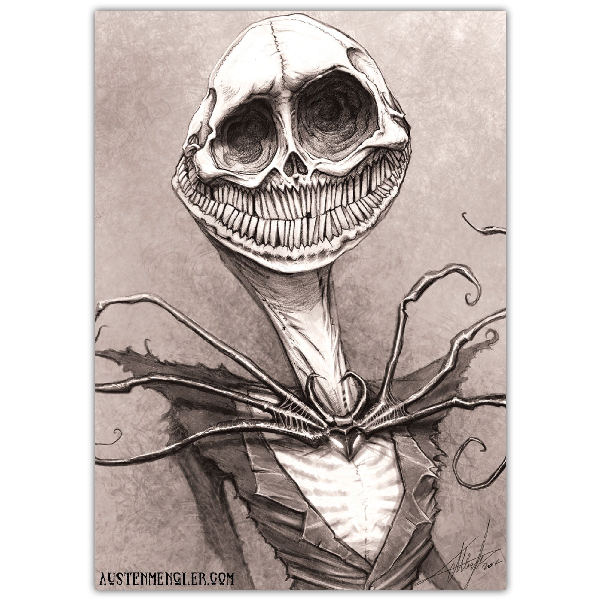JACK SKELLINGTON (2014) Signed A3, Limited Edition A2 Print or