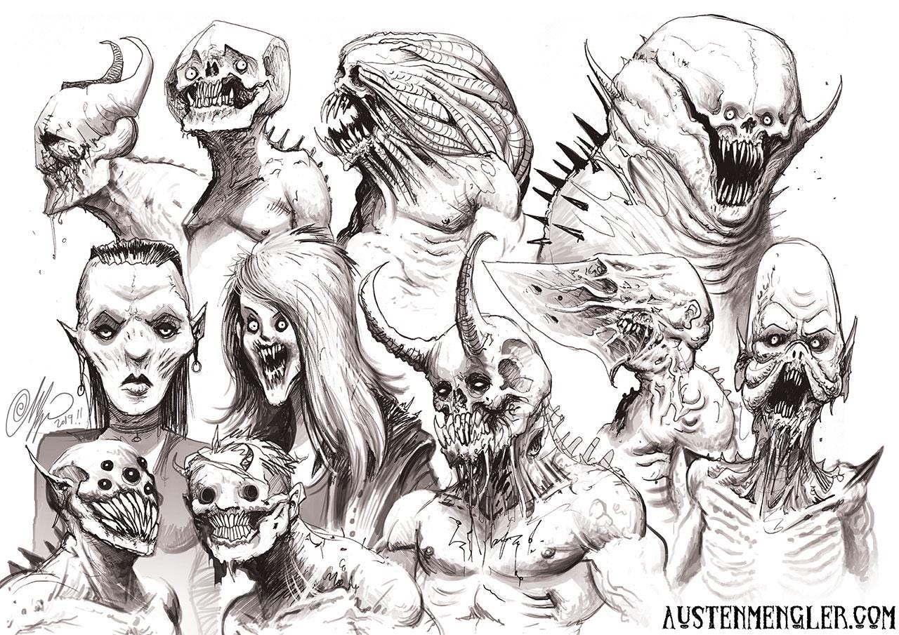 MONSTERS - 2016 - Signed A4 (small) Print - Etsy