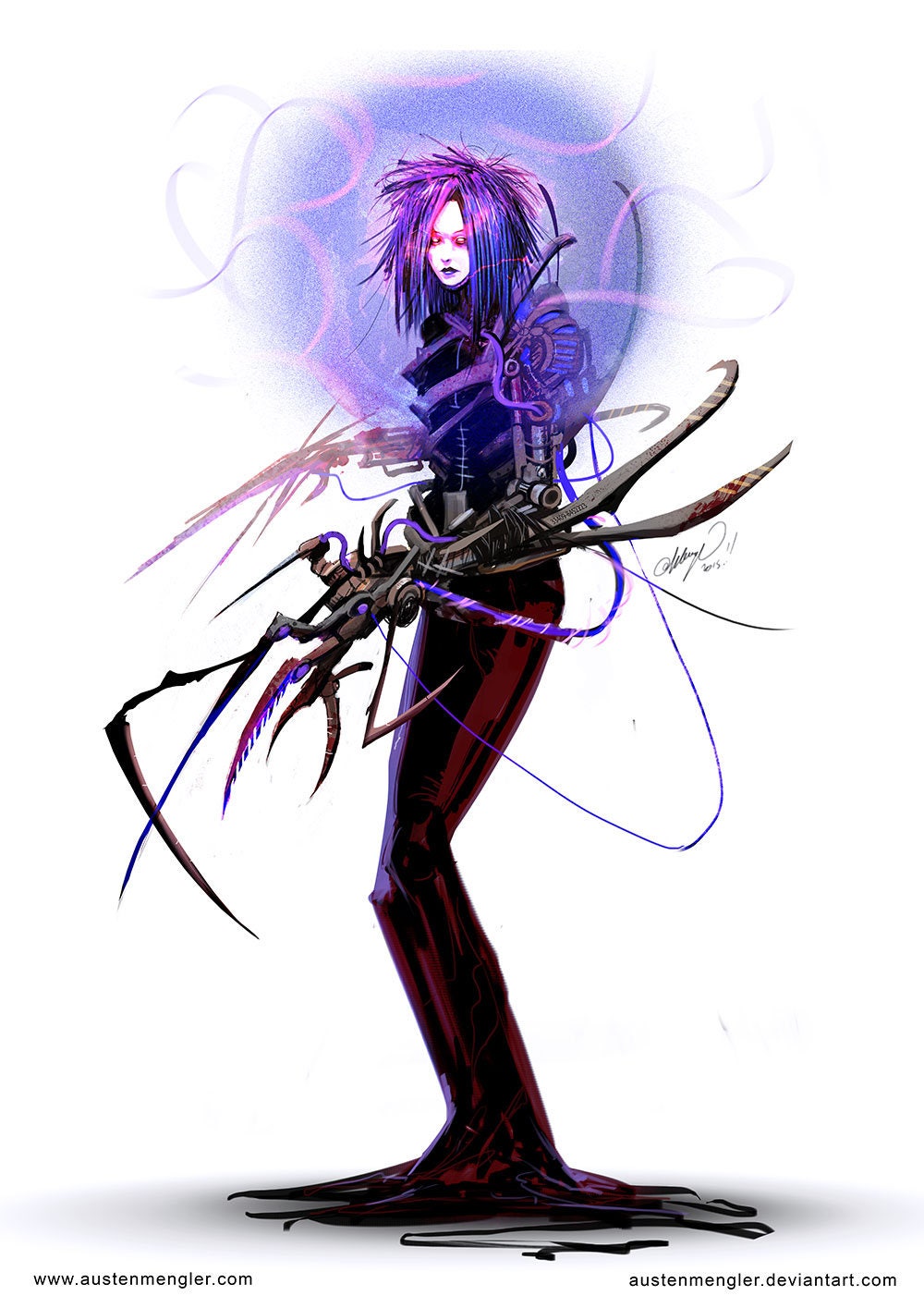 UMBRA (2016) - Signed A3 Poster Print - Scifi Character Design Art