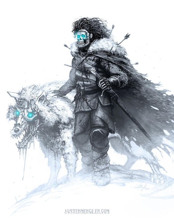 Jon Snow (2013) - Signed A4, A3 or Limited Edition A2 Print - Game