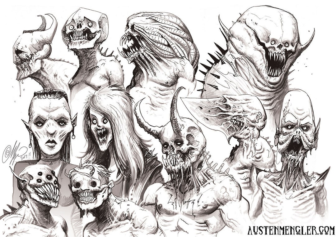 MONSTERS - 2016 - Signed A4 (small) Print - Etsy
