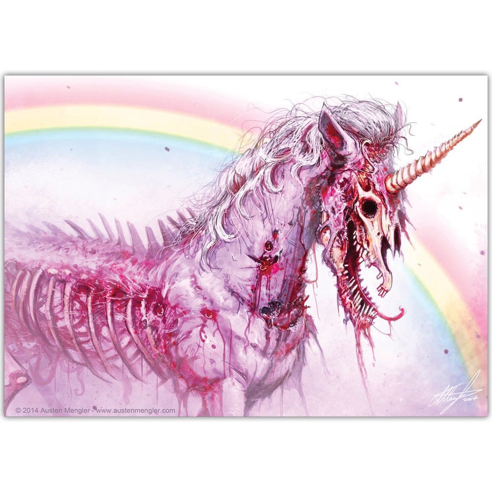 ZOMBICORN - サイン入り A3 または限定版 A2 アートプリント