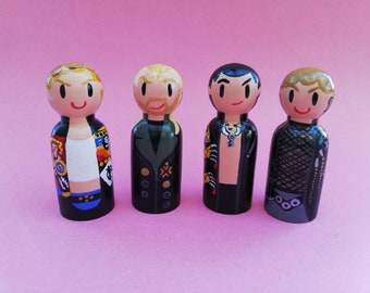 Handpainted Lost Boys collectors dolls, Keifer Sutherland, 80s cult classic film, horror gift