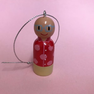 Matt Lucas Great British Bake Off handpainted Christmas Tree Bauble