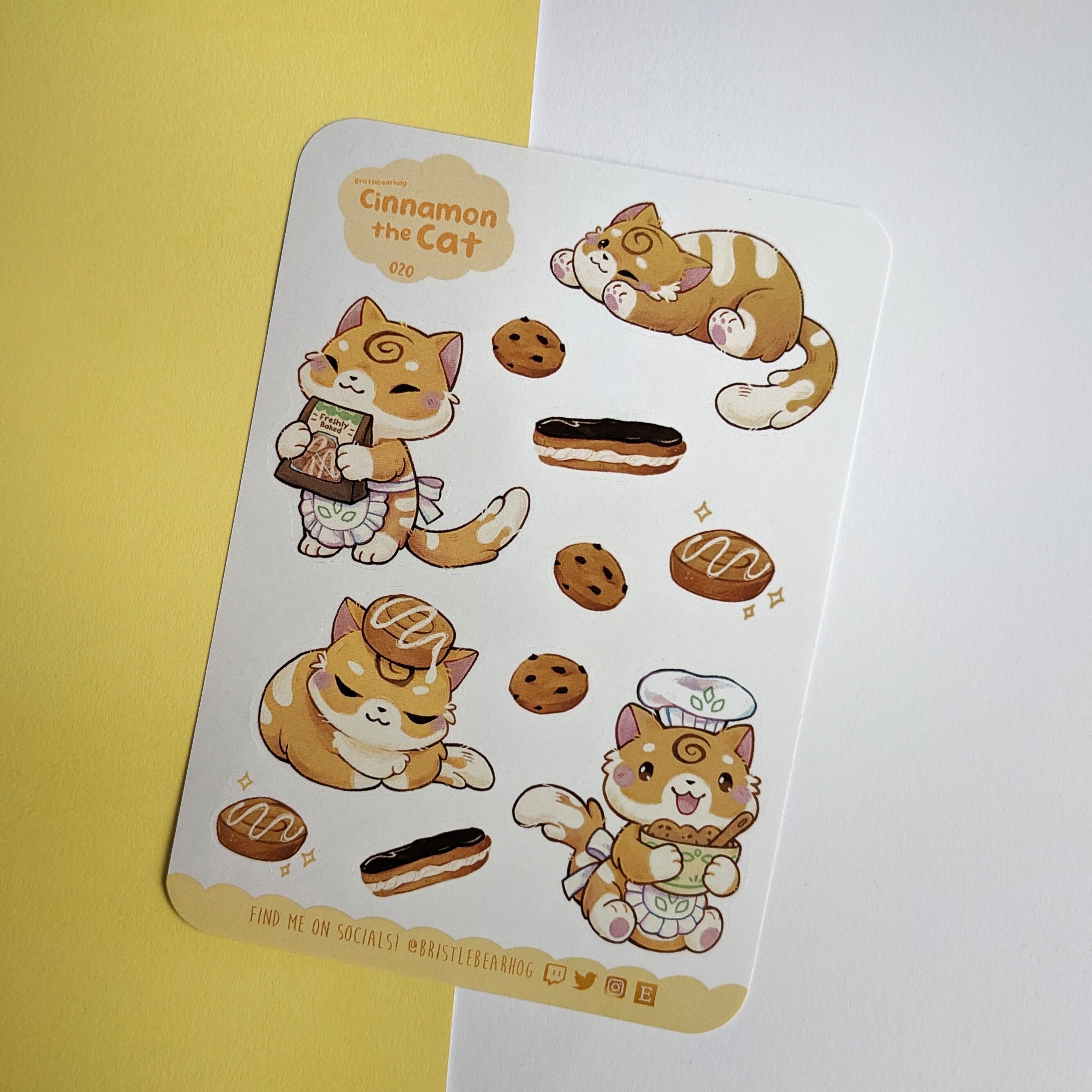 Bristlebearhog Sticker Sheet - Dark Woods Bristlebearhog Sticker Sheet - Dark Woods