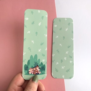 Dark Woods Bookmark - Cute bookmark - Deer - Leaves - Books - Woods