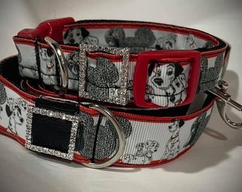 Dalmatians leash and collar set
