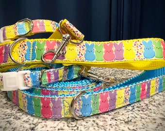 Easter Peeps leash and collar set