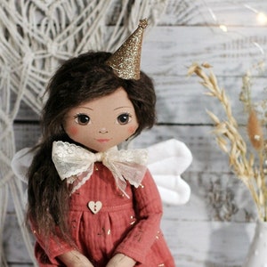 Doll 'Rio' little romia doll, cloth doll, rag doll, fairy doll, fabric doll, doll, handmade image 2