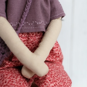 Doll 'Iris' little romia doll, cloth doll, fairy, rag doll, fairy doll image 7