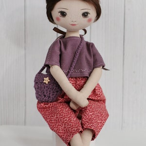 Doll 'Iris' little romia doll, cloth doll, fairy, rag doll, fairy doll image 2