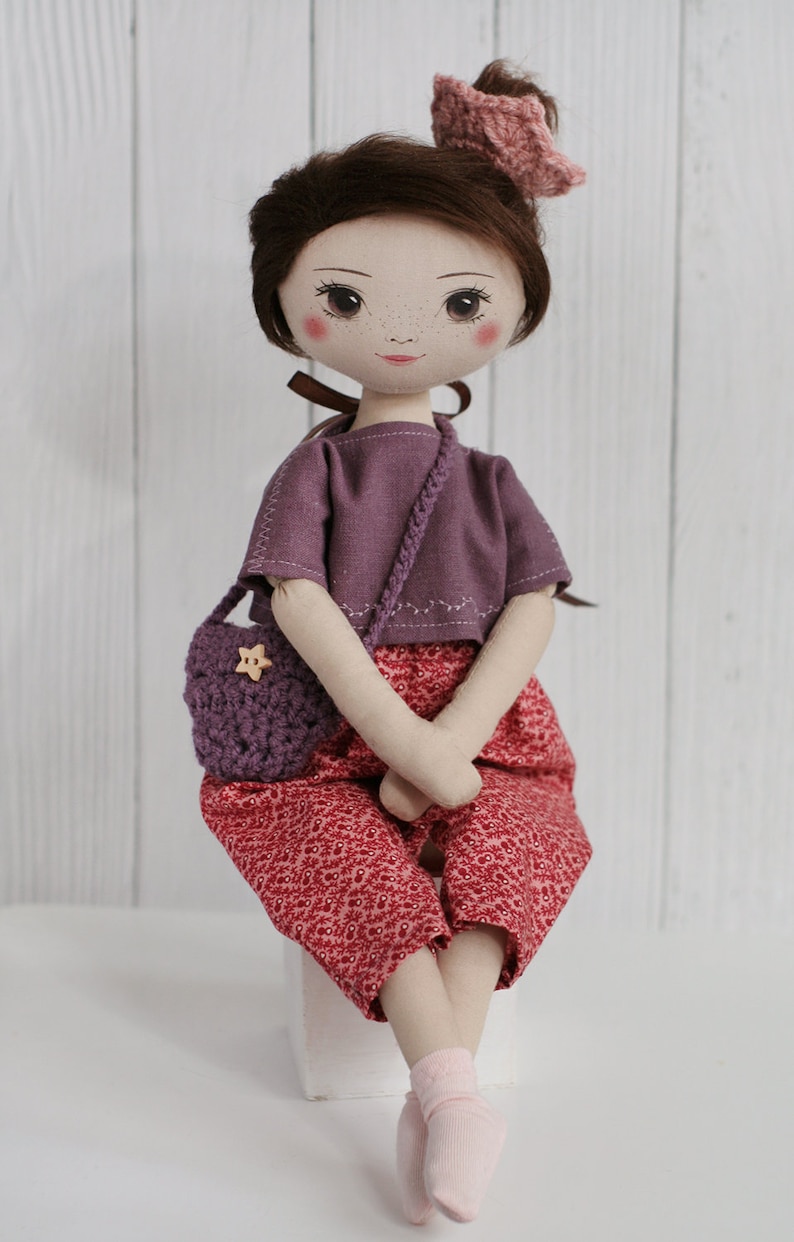 Doll 'Iris' little romia doll, cloth doll, fairy, rag doll, fairy doll image 2