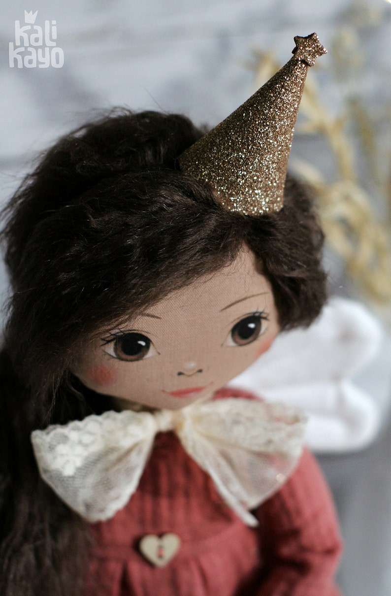 Doll 'Rio' little romia doll, cloth doll, rag doll, fairy doll, fabric doll, doll, handmade image 1