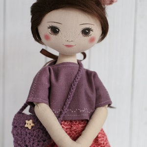 Doll 'Iris' little romia doll, cloth doll, fairy, rag doll, fairy doll image 1
