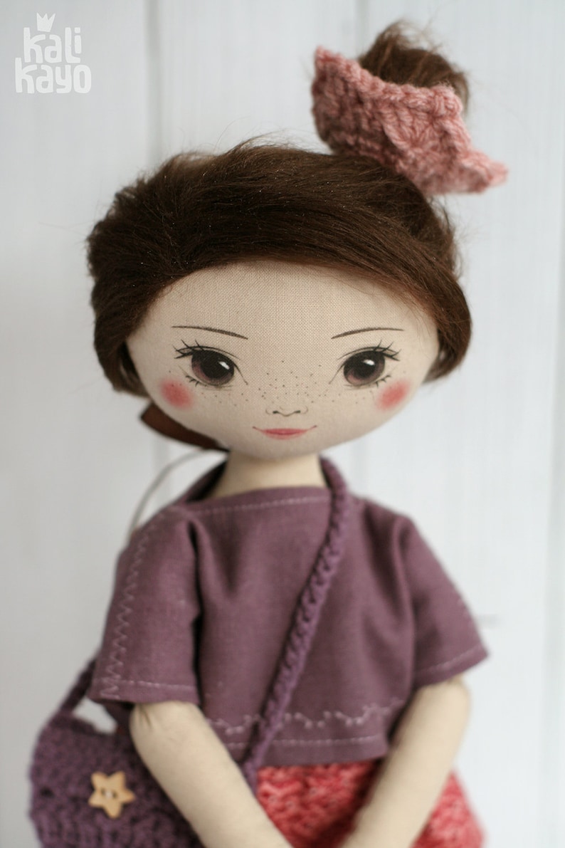 Doll 'Iris' little romia doll, cloth doll, fairy, rag doll, fairy doll image 4
