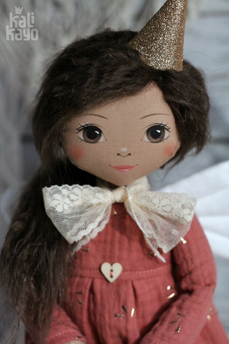 Doll 'Rio' little romia doll, cloth doll, rag doll, fairy doll, fabric doll, doll, handmade image 3
