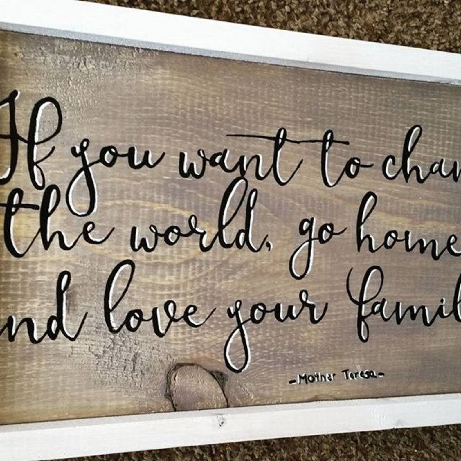 Farmhouse decor wood sign quote sign rustic wall art | Etsy
