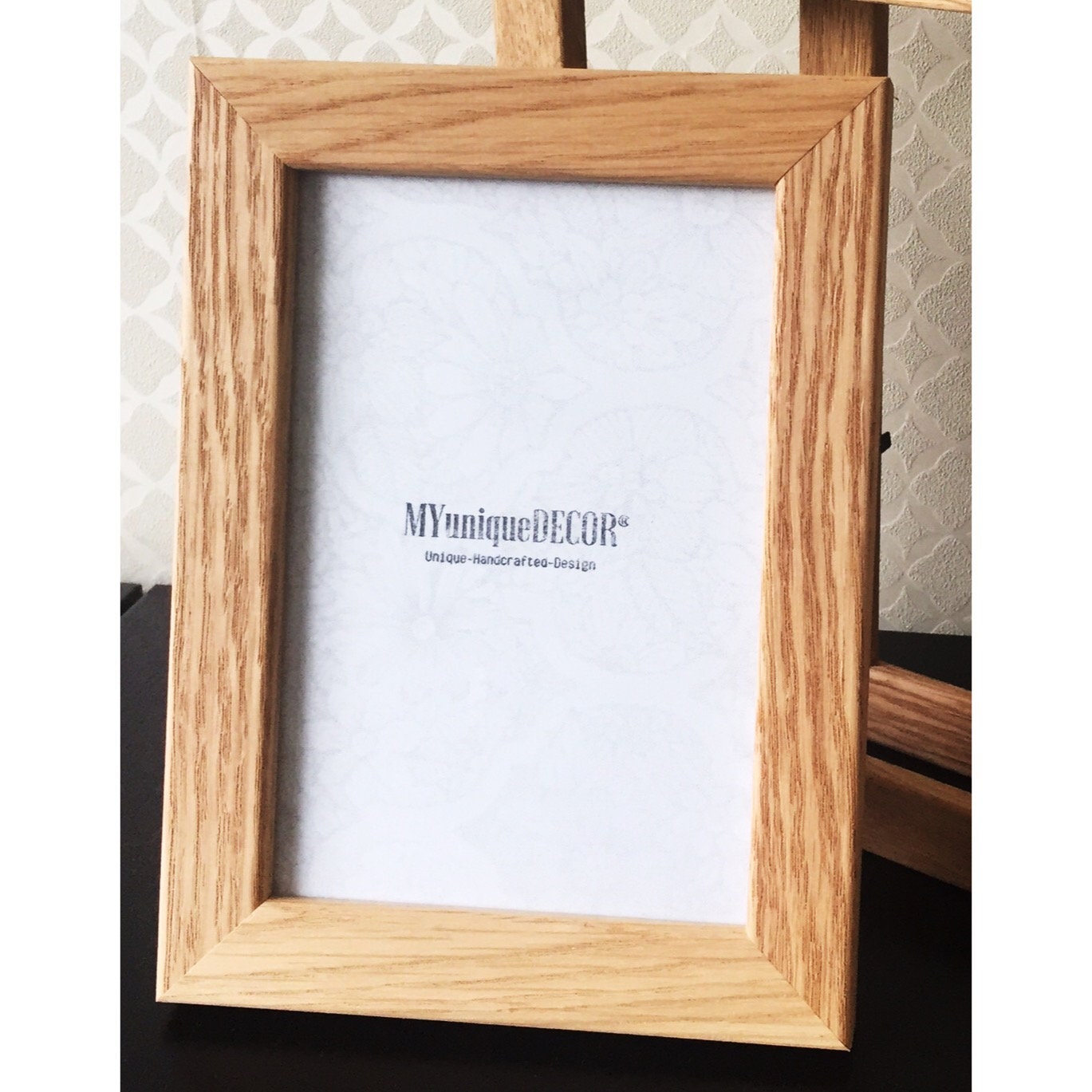 Solid Oak Photo Picture Frame Real Wood Wooden Glass British Etsy UK