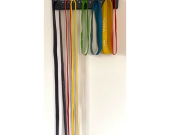 Resistance Band Hanger Home Gym Organiser Holder Display Rack Personalised 11 Hooks Etsy