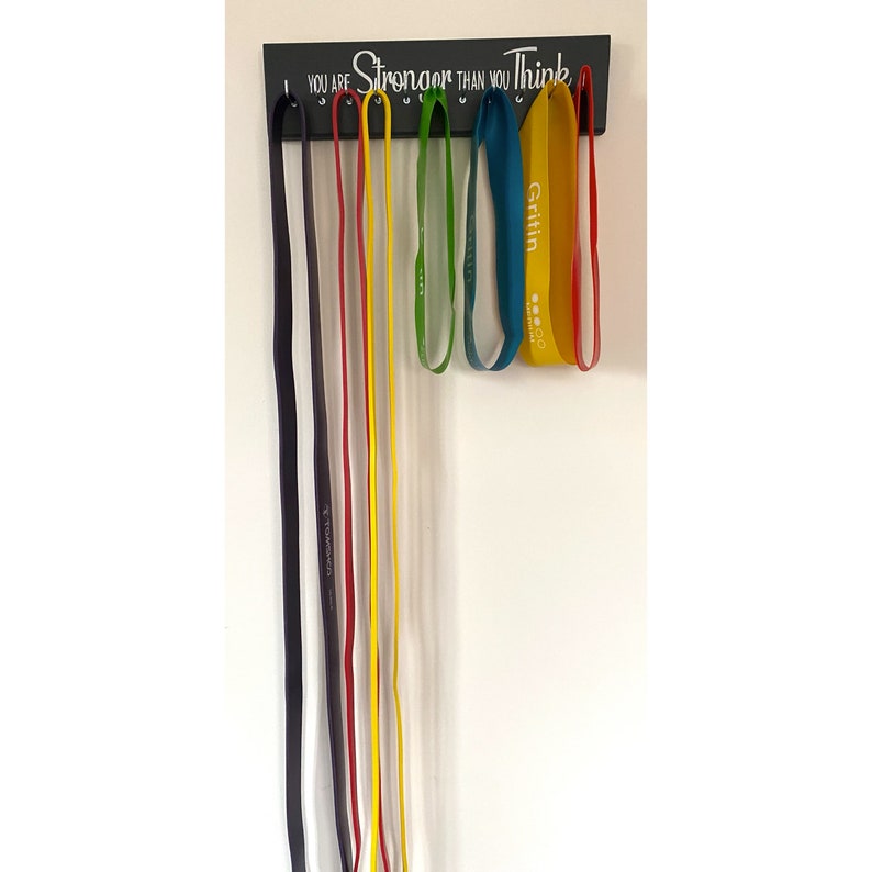 Resistance Band Hanger Home Gym Organiser Holder Display Rack Etsy