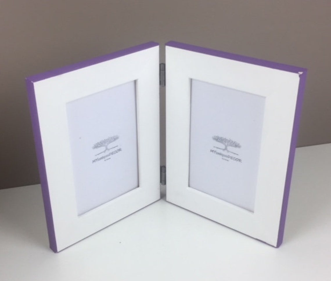 6x4 Double Folding Hinged Photo Picture Frame Portrait with Etsy