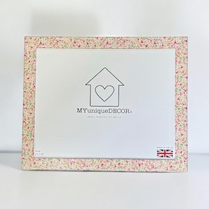 Pretty Floral Photo Picture Frame | Solid Wood | Decoupage