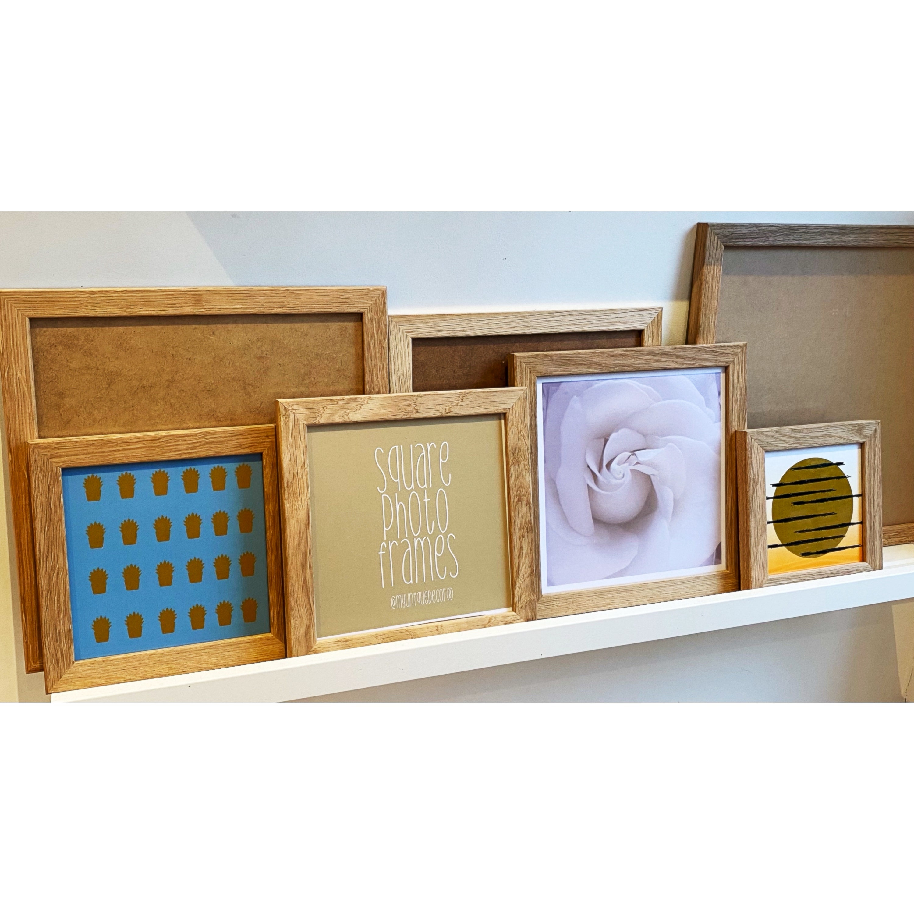 Buy Wall Space 8x8 Oak Frame, Oak Square 8x8 Picture Frame