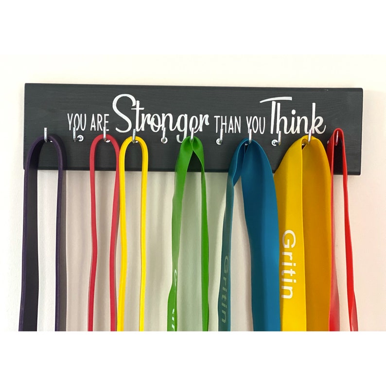 Resistance Band Hanger Home Gym Organiser Holder Display Rack Etsy