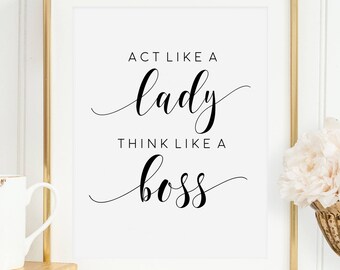 Think Like A Boss Etsy