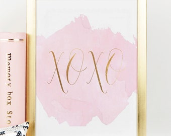 XOXO WALL DECOR, Xo Print,Xo Sign,Gossip Girl Quote,Gossip Girl Print,Girls Room Decor,Girly,Gift For Her,Kiss Print,More Kisses And Hugs