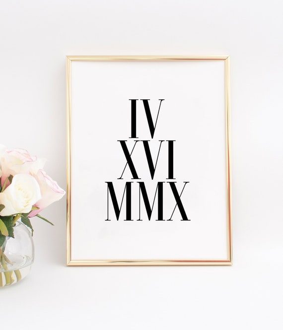 ROMAN NUMERAL SIGNCustom Wall ArtCustom SignsCustom Etsy