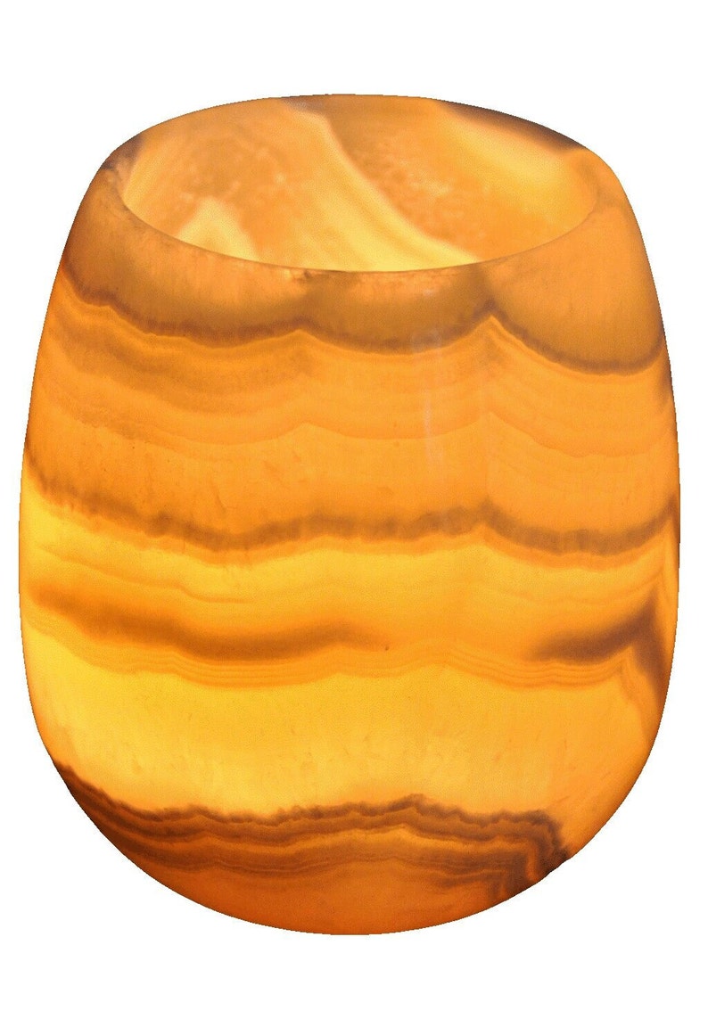 Egyptian Real Alabaster Stone / Marble Tea Light Candle Holder Etsy