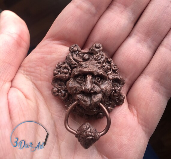 Miniature Door Knocker From Labyrinth Movie Handmade 3d Printed