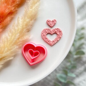 Heart Donut Shape Collection Polymer Clay  Cutter • Fondant Cutter • Cookie Cutter