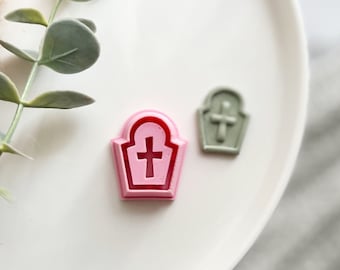 Tombstone Shape Halloween Polymer Clay  Cutter for Earrings | Clay Earring Tool