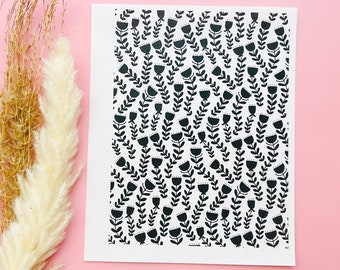 Bloemenprint Wateroverdracht | Magische overdracht | Wateroplosbare beeldoverdracht voor polymeerklei