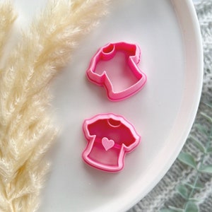 Valentines Tee Shirt Shape Collection Polymer Clay  Cutter • Fondant Cutter • Cookie Cutter