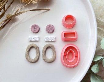 Multi- Shaped Set Shaped Polymer Clay  Cutter • Fondant Cutter • Cookie Cutter • CN1033