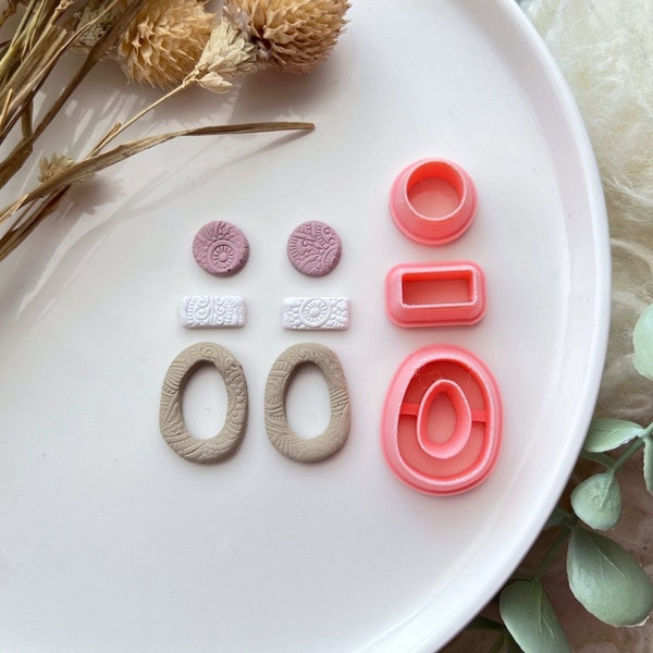 Multi- Shaped Set Shaped Polymer Clay  Cutter • Fondant Cutter • Cookie Cutter • CN1033