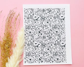 Bloemen Kleinere Print Water Transfer | Magische overdracht | Wateroplosbare beeldoverdracht voor polymeerklei