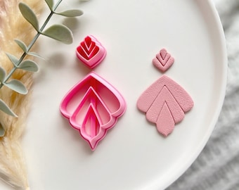 Scallop Drop Polymer Clay Cutter for Earrings | PLA Clay Tool