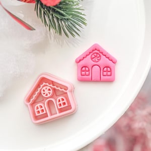 クリスマスジンジャーブレッドハウスポリマー粘土カッター