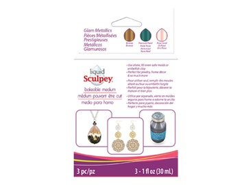 LIQUID SCULPEY -  Glam Metallic Multipack Bakeable Medium Liquid Polymer Clay